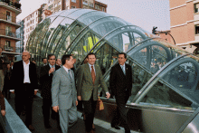 Ampliación del metro de Bilbao. Inauguración de las estaciones de Abatxolo y Portugalete. 20 de enero de 2007.